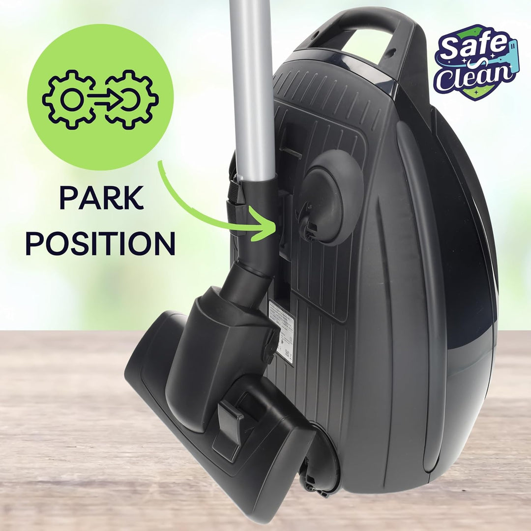 SAFE 'N CLEAN Staubsaugerdüse Bodendüse für Siemens Staubsauger mit Parkposition & Einrastmechanismu