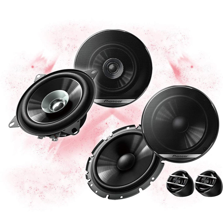 Mediadox Pioneer Front/Heck 16,5cm/10cm Auto Lautsprecher/Boxen/Speaker Komplett-Set kompatibel für