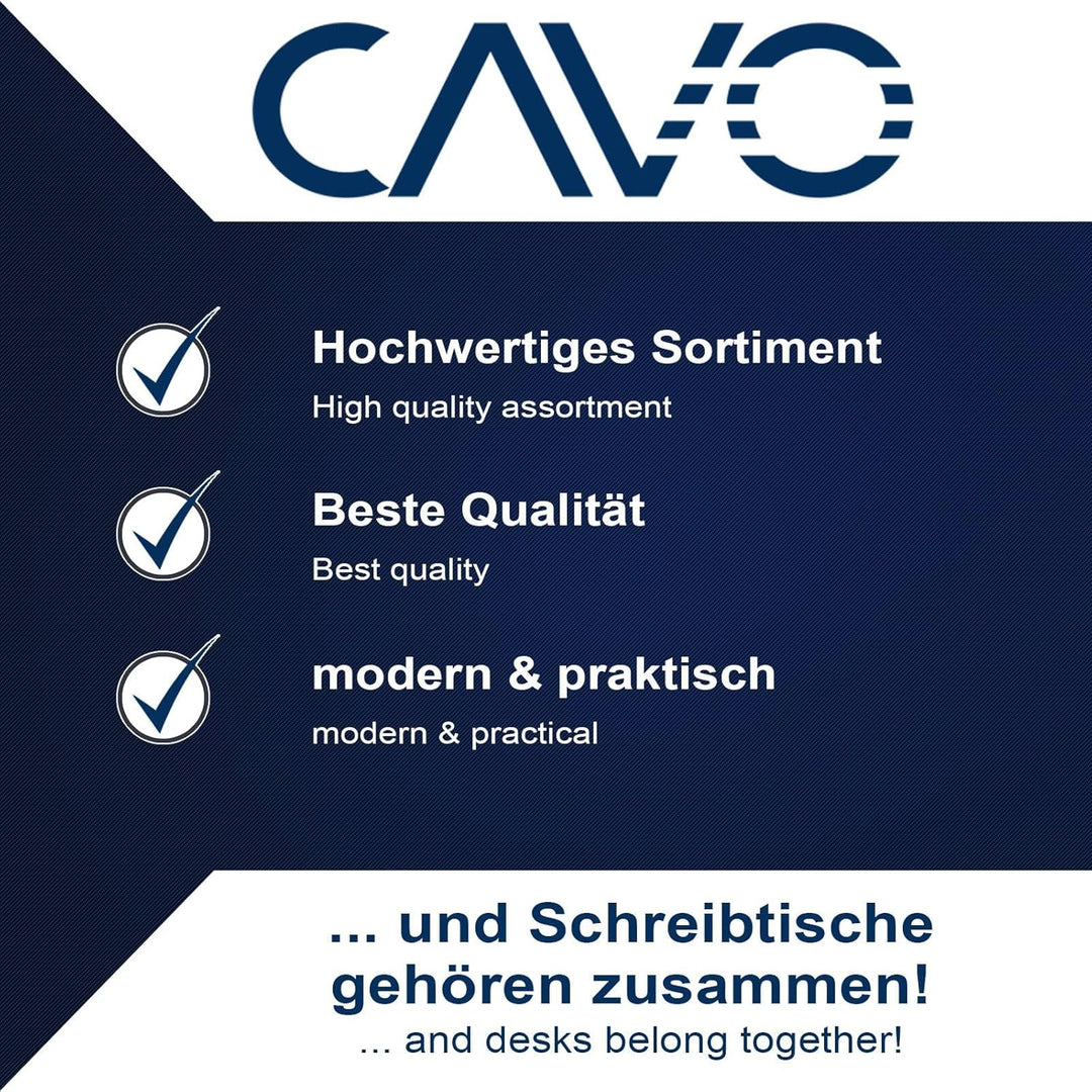 CAVO Dokumentenschublade aus Stahl 410 x 272 mm schwarz, Schreibtischschublade Unterbauschublade, 41