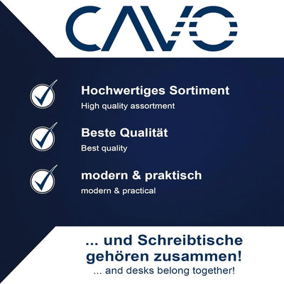 CAVO Dokumentenschublade aus Stahl 410 x 272 mm schwarz, Schreibtischschublade Unterbauschublade, 41