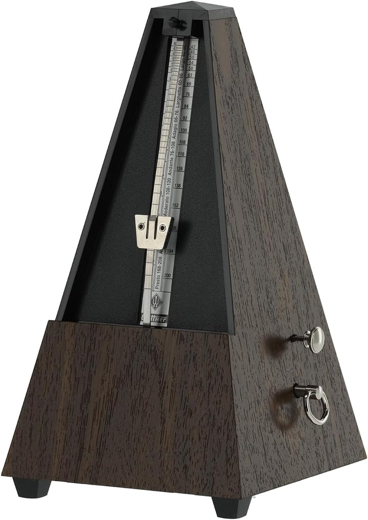 Wittner Metronom Taktell Pyramidenform System Maelzel Serie 802K - Mit Glocke - Mit Plexiglasdeckel