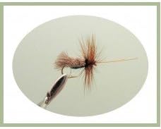 Sedge Forellenfliegen, 24 Stück, verschiedene Grössen, Schwarz, Silber, Elch, Hirsch