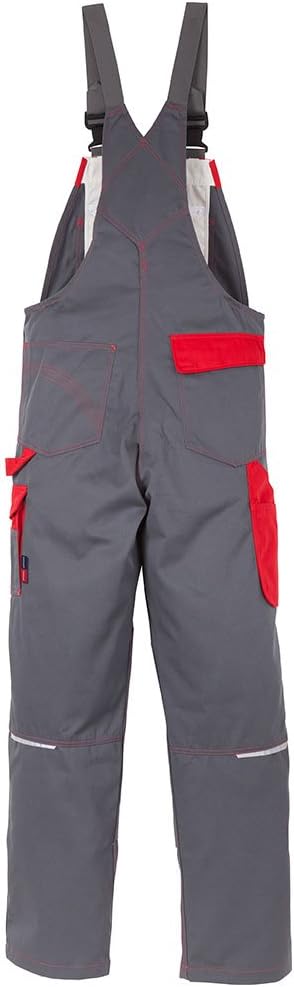 Kansas Latzhose ICON Hose Grau/rot 62