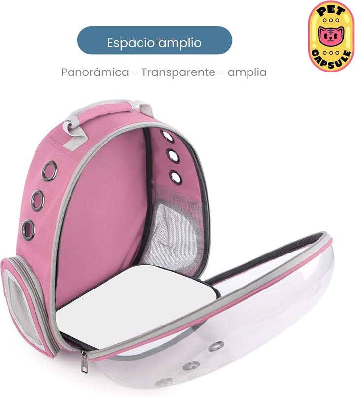 Rucksack mit Kapsel für Haustiere, transparenter Blasenrucksack für Katzen und kleine Hunde, atmungs