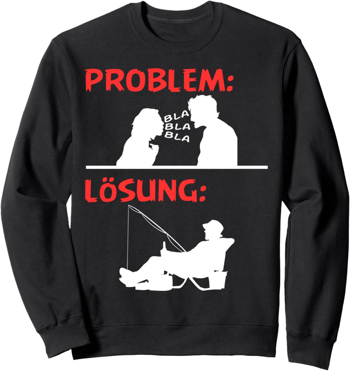 Lustiges Angeln Fischer T-Shirt Fischen Angler Köder Rute Sweatshirt