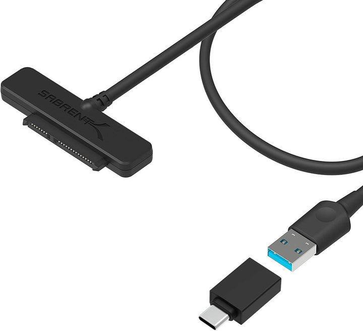 Sabrent USB C SATA auf USB 3.1 Gen 2, SSD/HDD Festplatten adapter, USB 3.1 zu 2,5 Zoll SATA, 10Gbps