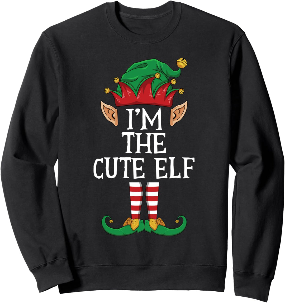 I'm The Cute Elf Family Christmas Matching Holiday Group Sweatshirt