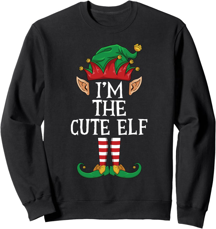 I'm The Cute Elf Family Christmas Matching Holiday Group Sweatshirt