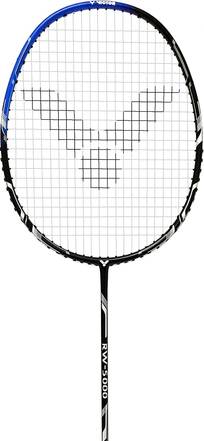 VICTOR Badmintonschläger RW 5000, erhältlich in den Farben blau und schwarz, Schwarz