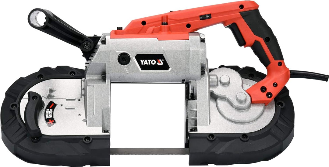 YATO Profi 2in1 Metallbandsäge mit abnehmbarem Untergestell, 1100 Watt, horizontale Ausführung, trag