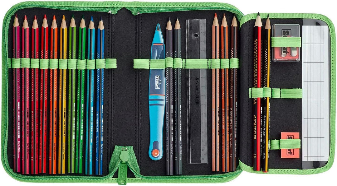 Scout Sunny II Schulranzen-Set 4-tlg. Green Rex 2023