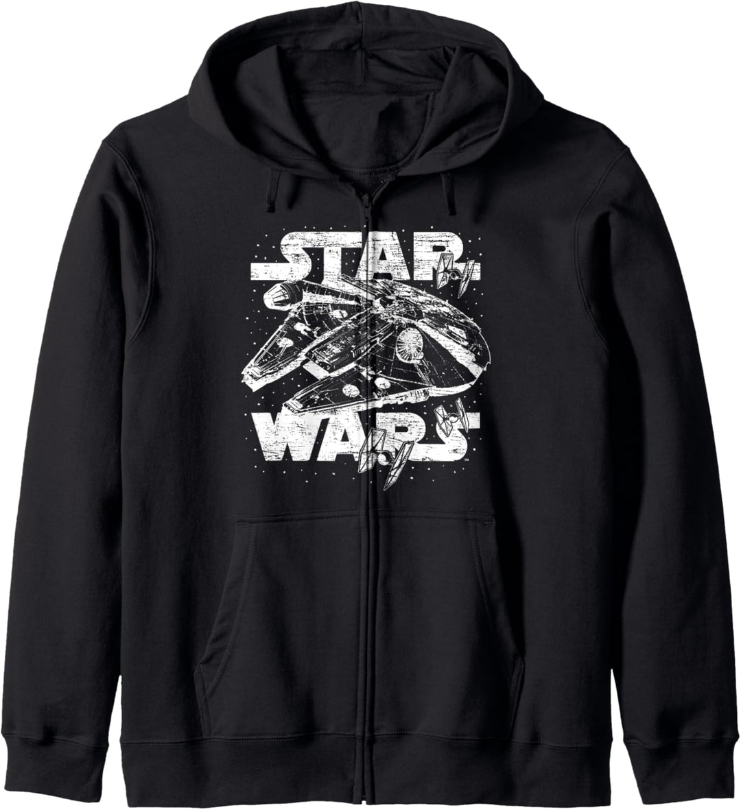 Star Wars Millennium Falcon Large White & Transparent Kapuzenjacke