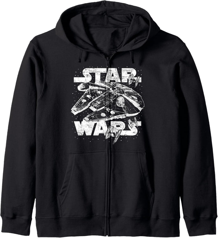 Star Wars Millennium Falcon Large White & Transparent Kapuzenjacke