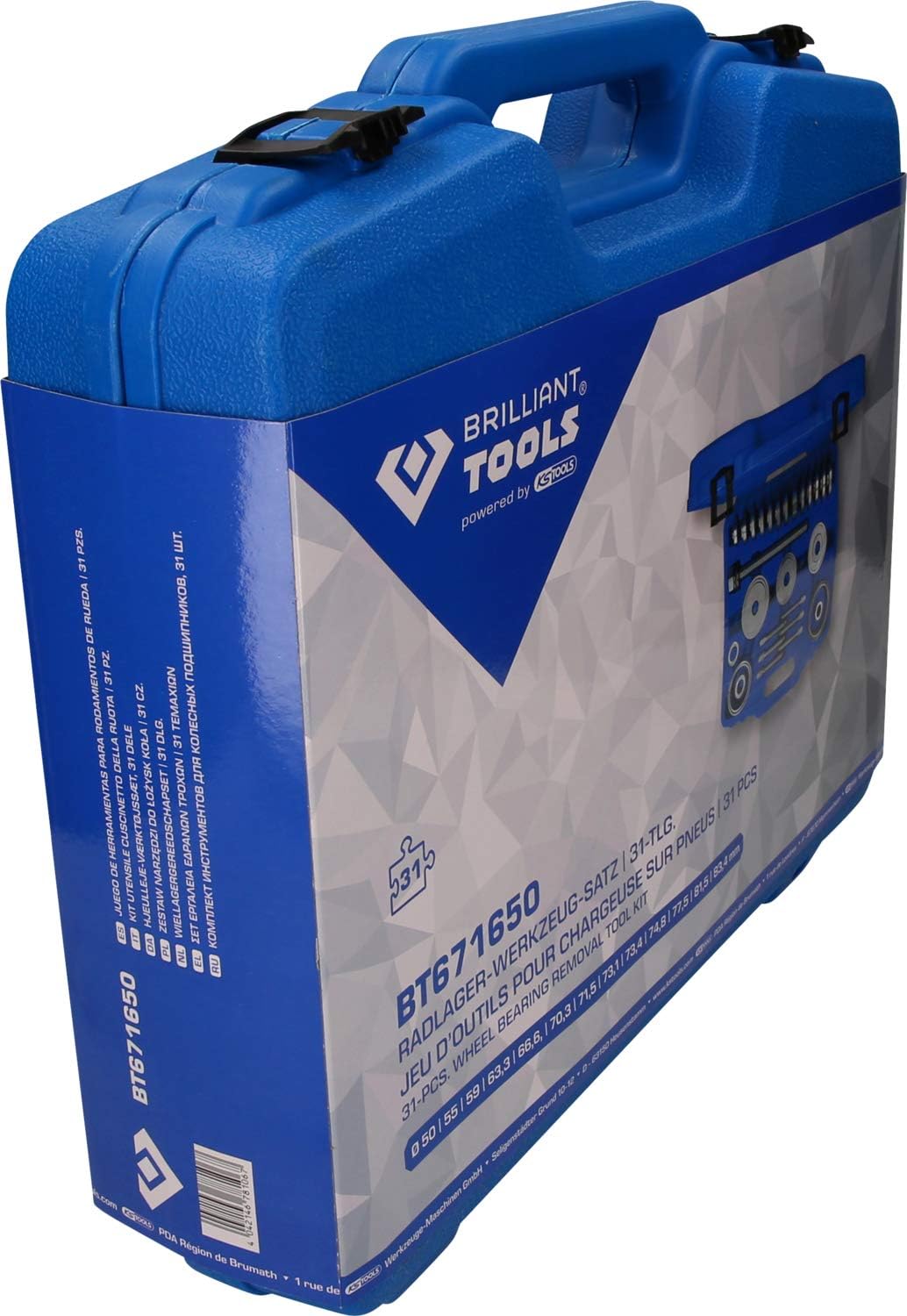 BRILLIANT TOOLS BT671650 Radlager-Werkzeug-Satz, 31-tlg [Powered by KS TOOLS]