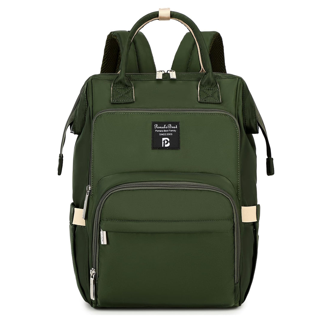 Pomelo Best Moderner Wickelrucksack für Mama Papa – Stylischer Familienrucksack mit Grosser Öffnung,