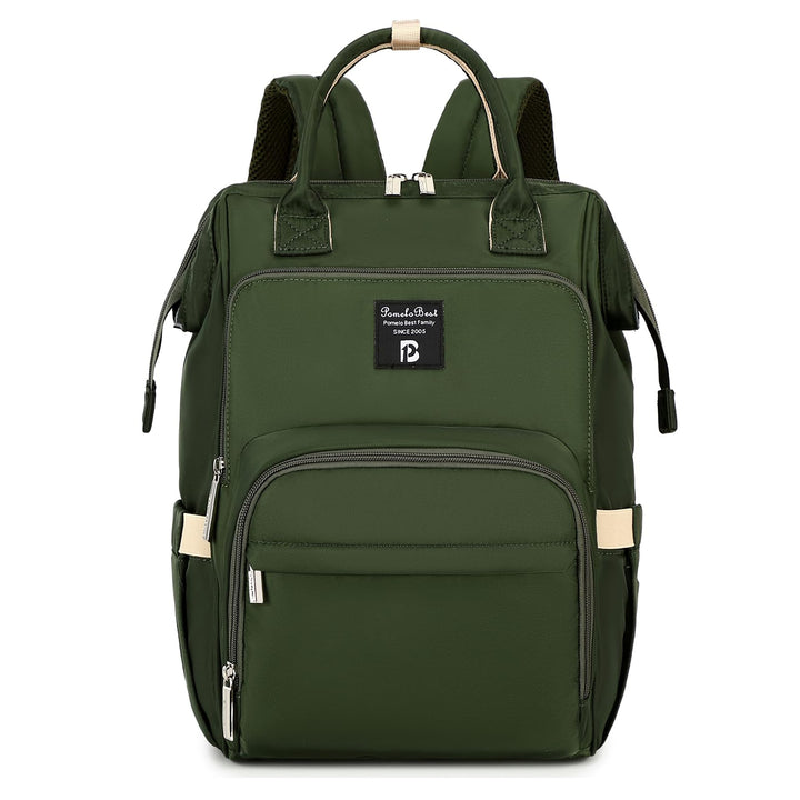 Pomelo Best Moderner Wickelrucksack für Mama Papa – Stylischer Familienrucksack mit Grosser Öffnung,