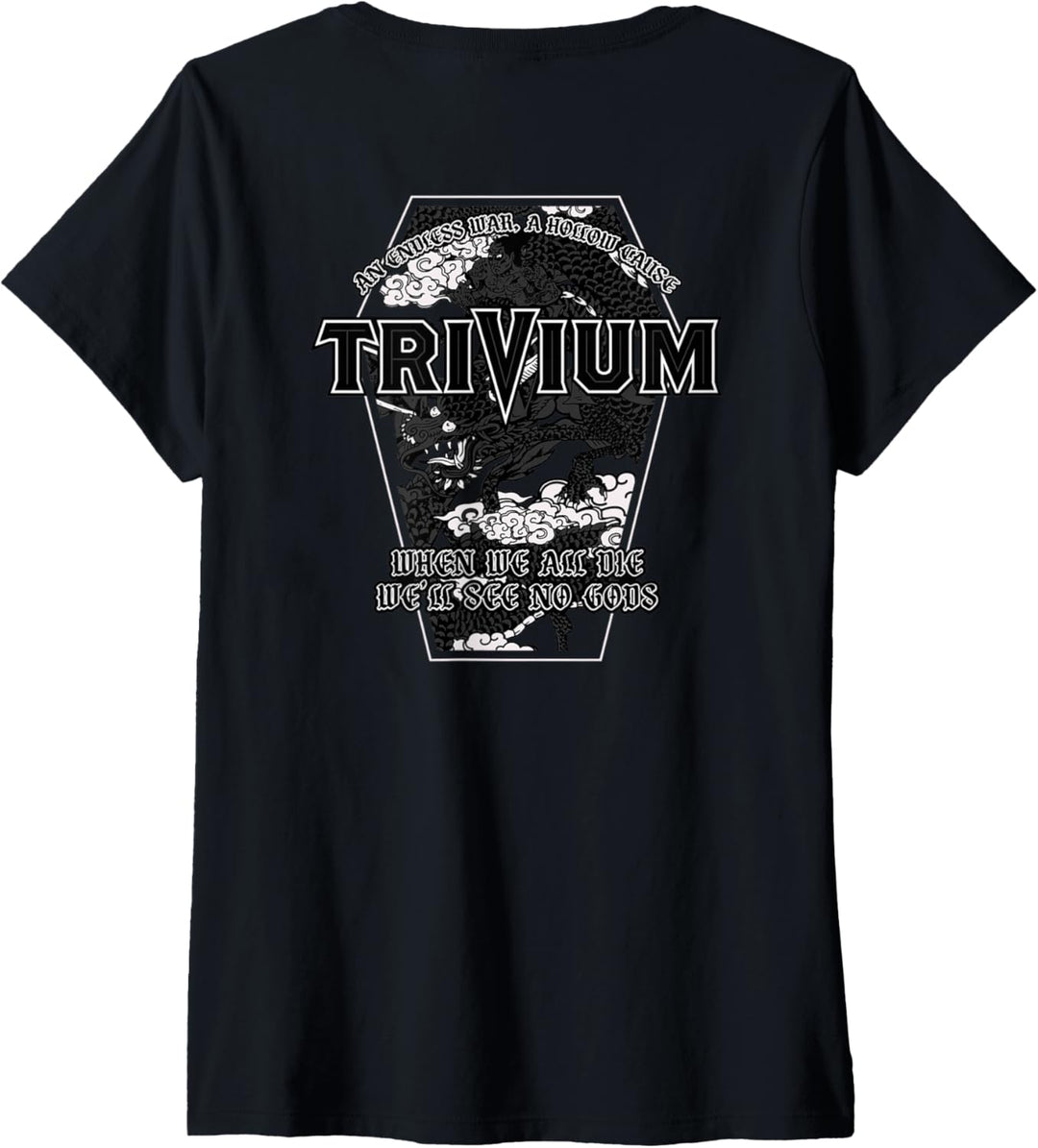 Trivium No Gods doppelseitig T-Shirt mit V-Ausschnitt