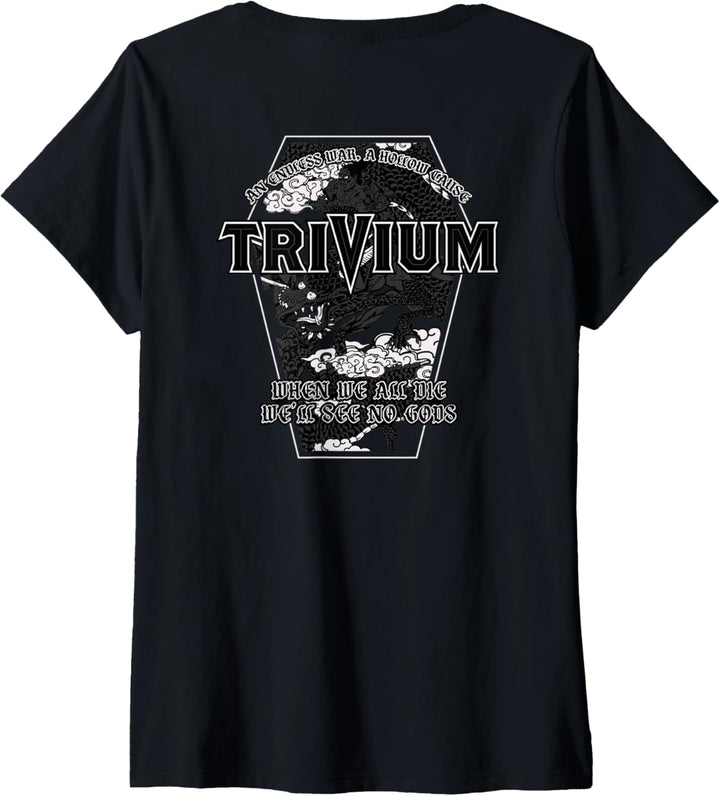 Trivium No Gods doppelseitig T-Shirt mit V-Ausschnitt