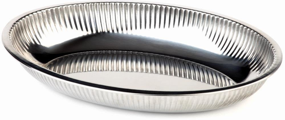 APS 40110 Schale, 26,5 x 18,5 cm, Höhe 4 cm, Edelstahl, eingerollter Rand, 0,8 Liter, spülmaschineng