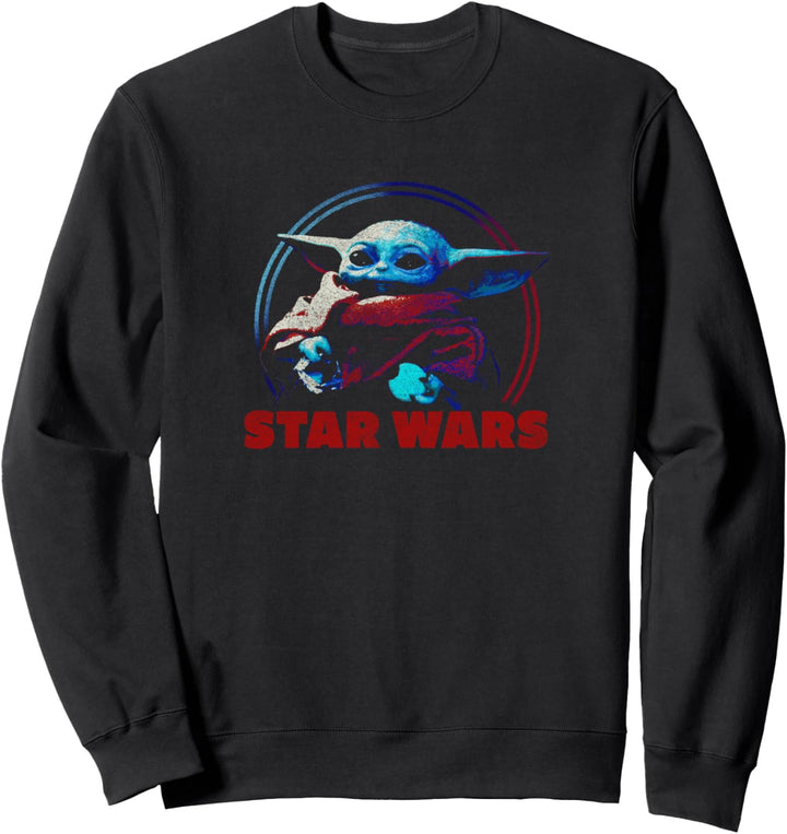 Star Wars: The Mandalorian The Child Stolen Cookie Portrait Sweatshirt