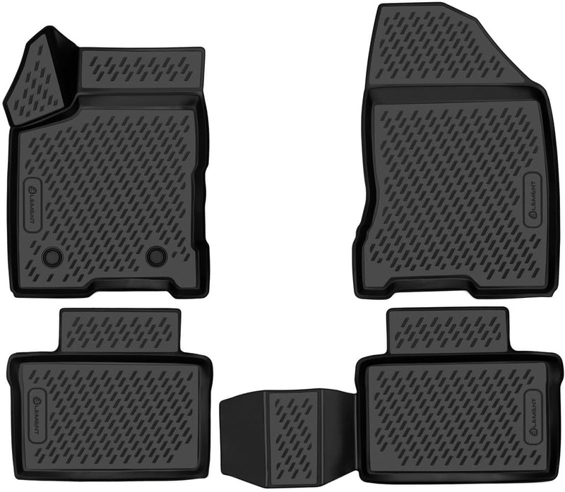 Element Passgenaue Premium Antirutsch Gummi Fussmatten - Ford Ranger, MK3 4 Türen 2011-2020