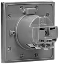 ORNO AE-1397(GS) Steckdose Hermetisch Unterputz Edelstahl, Schuko IP44, Single, Single