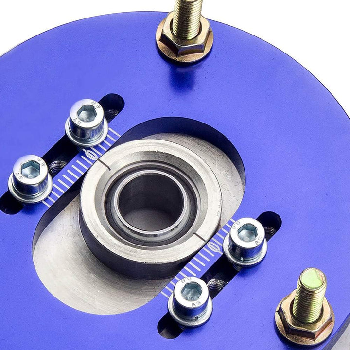 maXpeedingrods 2 Stück Domlager für 3er E36 M3 Vorne Camber Plate Federbeinlager Blau für E36 Blau,