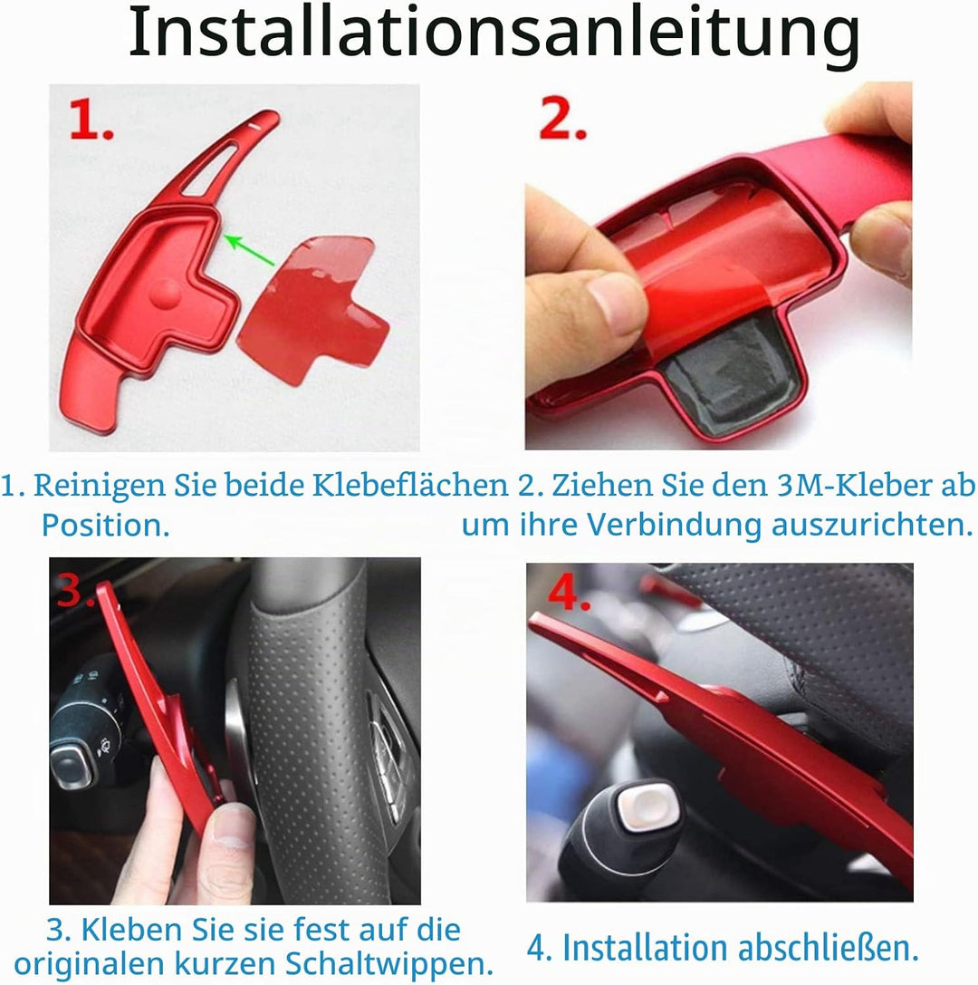 TTCR-II schaltwippen verlängerung, lenkrad schaltwippen Kompatibel mit Mercedes Benz(Pour:2019-2020