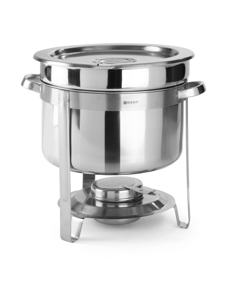 HENDI 472507 Suppen Chafing Dish, Silber, 8,0 liter, 8,0 Liter