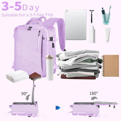 Leyrica Reiserucksack Handgepäck 45x36x20 für Easyjet Wasserdichter Outdoor Tagesrucksack Schultasch