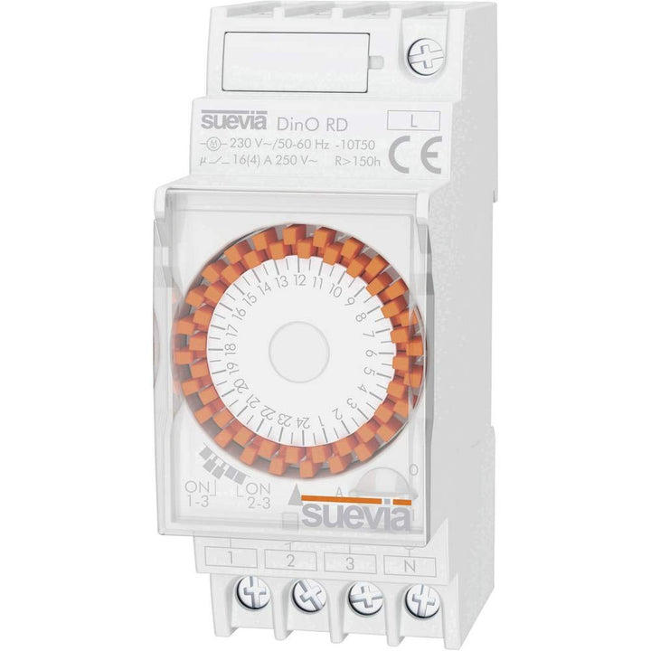 Suevia Timer für Hutschiene Betriebsspannung 230V Dino RD 1 Wechsler 16A 250V/AC Tage