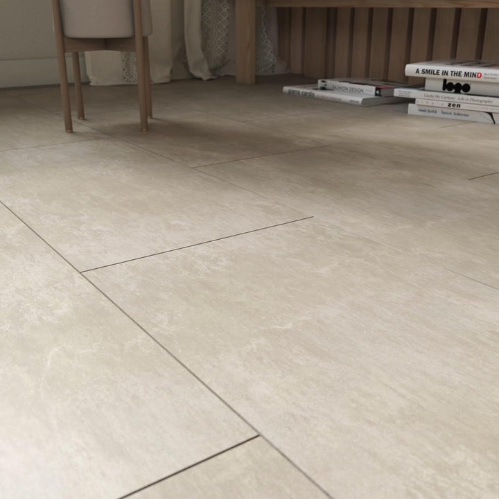ARTENS - PVC Bodenbelag - SIBAI - Click Vinyl-Fliesen mit integrierter Unterlage - Vinylboden - Beto