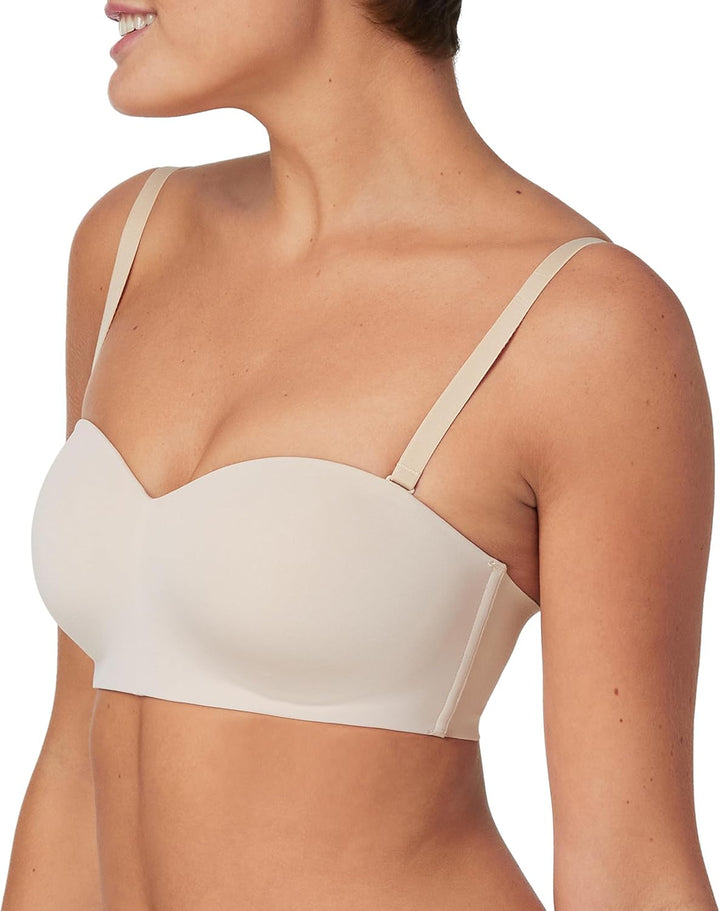 Maidenform Damen Taillierter Trägerloser Bügelloser BH S Almond, S Almond