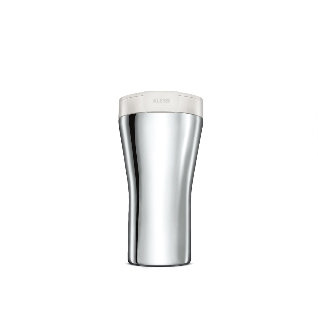 Alessi GIA24 W Travel Mug, Stainless Steel, weiss, Weiss