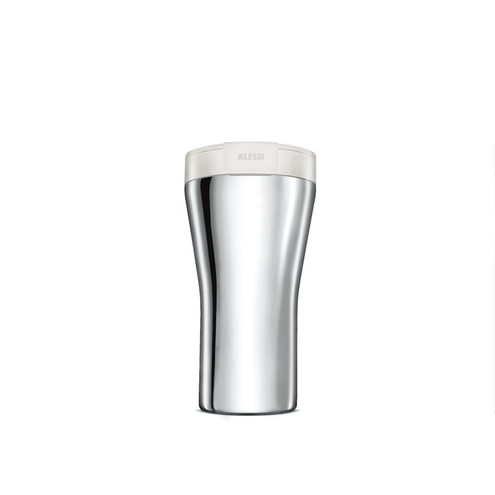 Alessi GIA24 W Travel Mug, Stainless Steel, weiss, Weiss