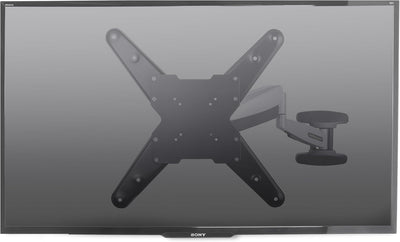 StarTech.com Staffa per TV a parete, Supporto per TV VESA orientabile, Braccio per display da 23 a 5