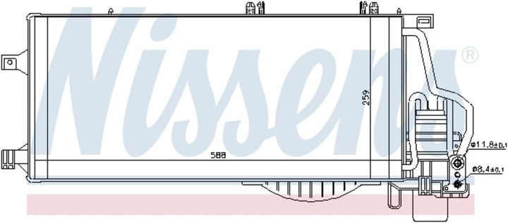 Nissens 94722 Kondensator, Klimaanlage