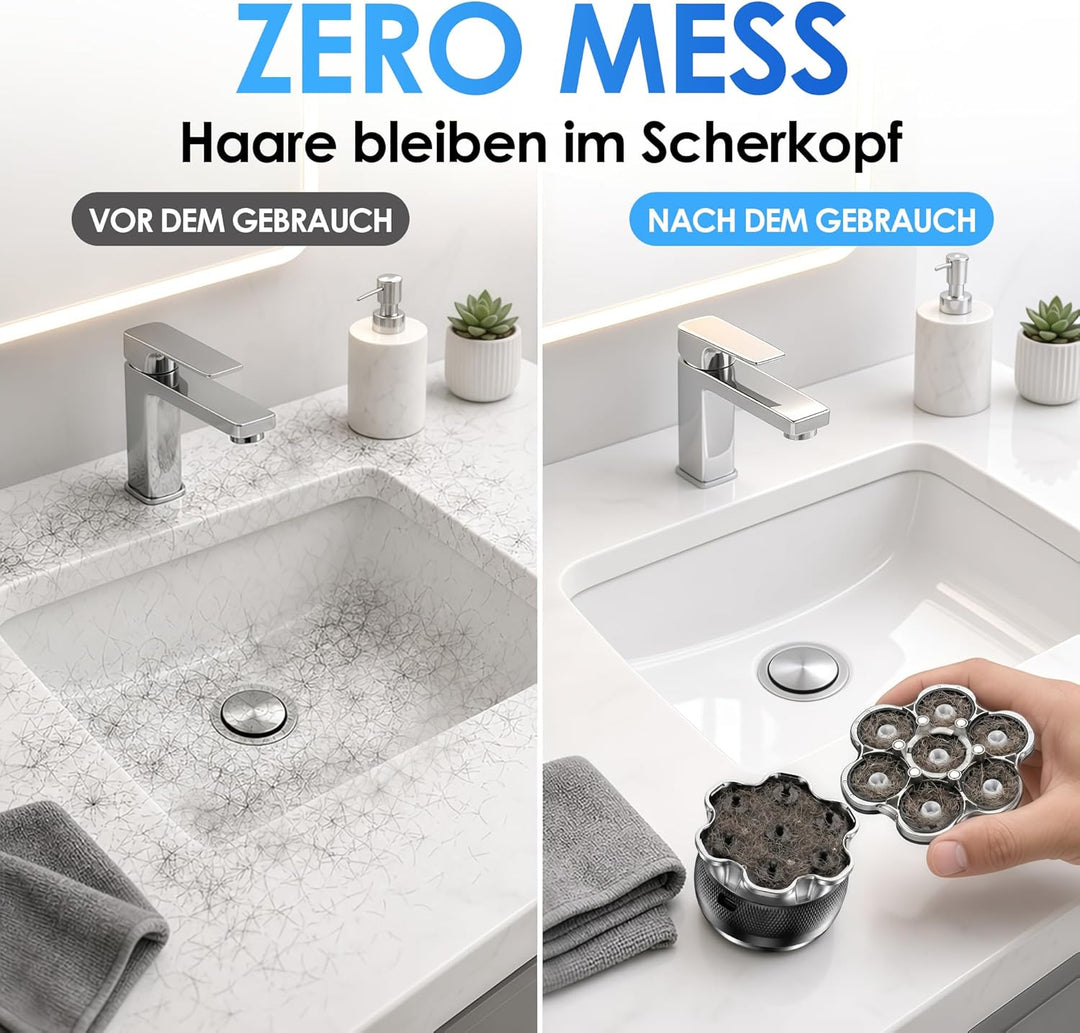 ICARE Glatzen Rasierer Herren – 7D Kopfrasierer Glatze mit Magnetischem Scherkopf – IPX6 Glatzenrasi