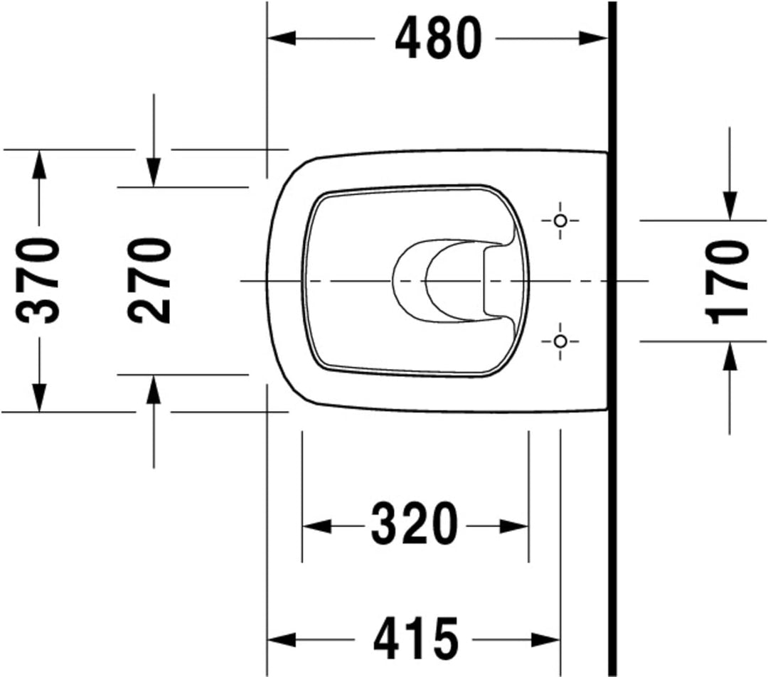 DU Wand-WC DuraStyle Compact 480 mm