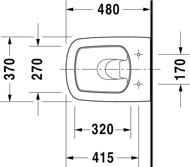 DU Wand-WC DuraStyle Compact 480 mm