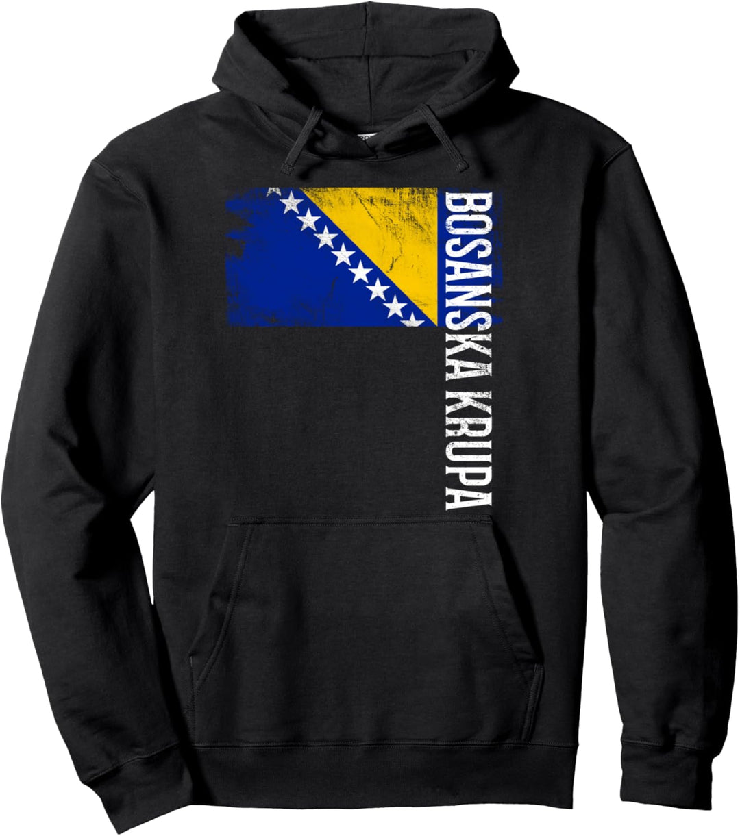 Bosanska Krupa Bosnien Flagge, für bosnische Männer, Frauen, Kinder Pullover Hoodie