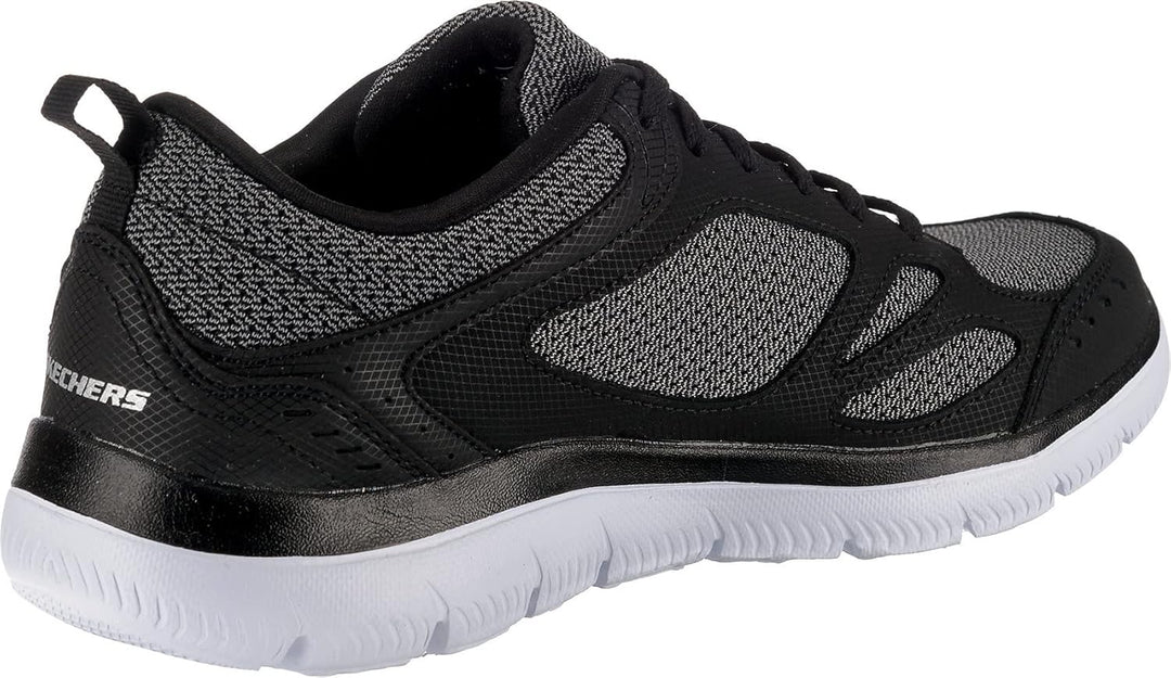 Skechers Sport Mens Summits South Rim Sneakers Herren Schwarz 46 EU Black White Bkw, 46 EU Black Whi