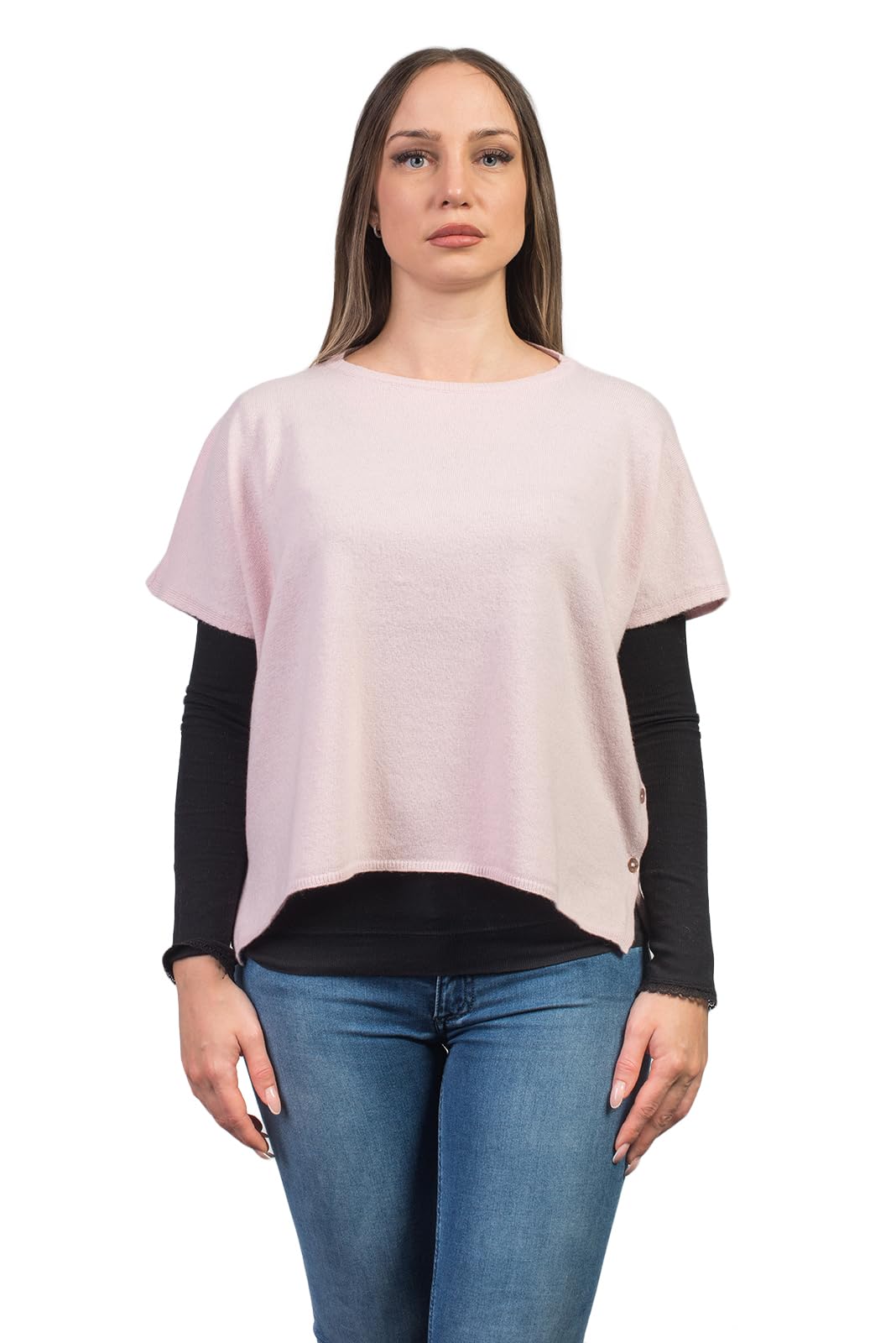 Dalle Piane Cashmere - Poncho mit Knöpfen aus Kaschmir-Gemisch - für Damen Einheitsgrösse Grosse Grö