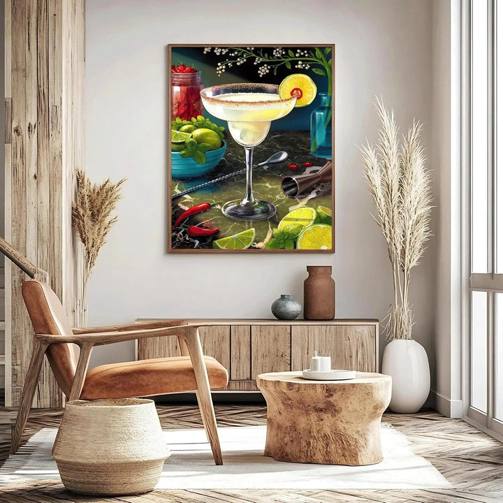 JATOK 3 Stück Malen Nach Zahlen Erwachsene, DIY Cocktailparty Gemälde für Anfänger, Handgemalt Ölgem