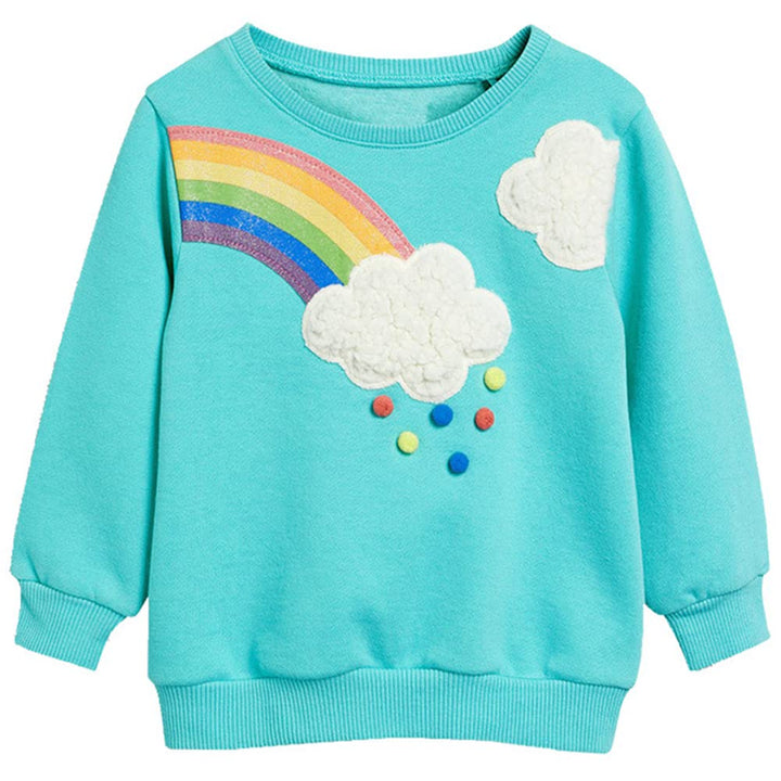Mädchen Pullover für Kinder Langarmshirt Baumwolle Sweatshirt Winter Kleidung Langarm Tops 1-7 Jahre