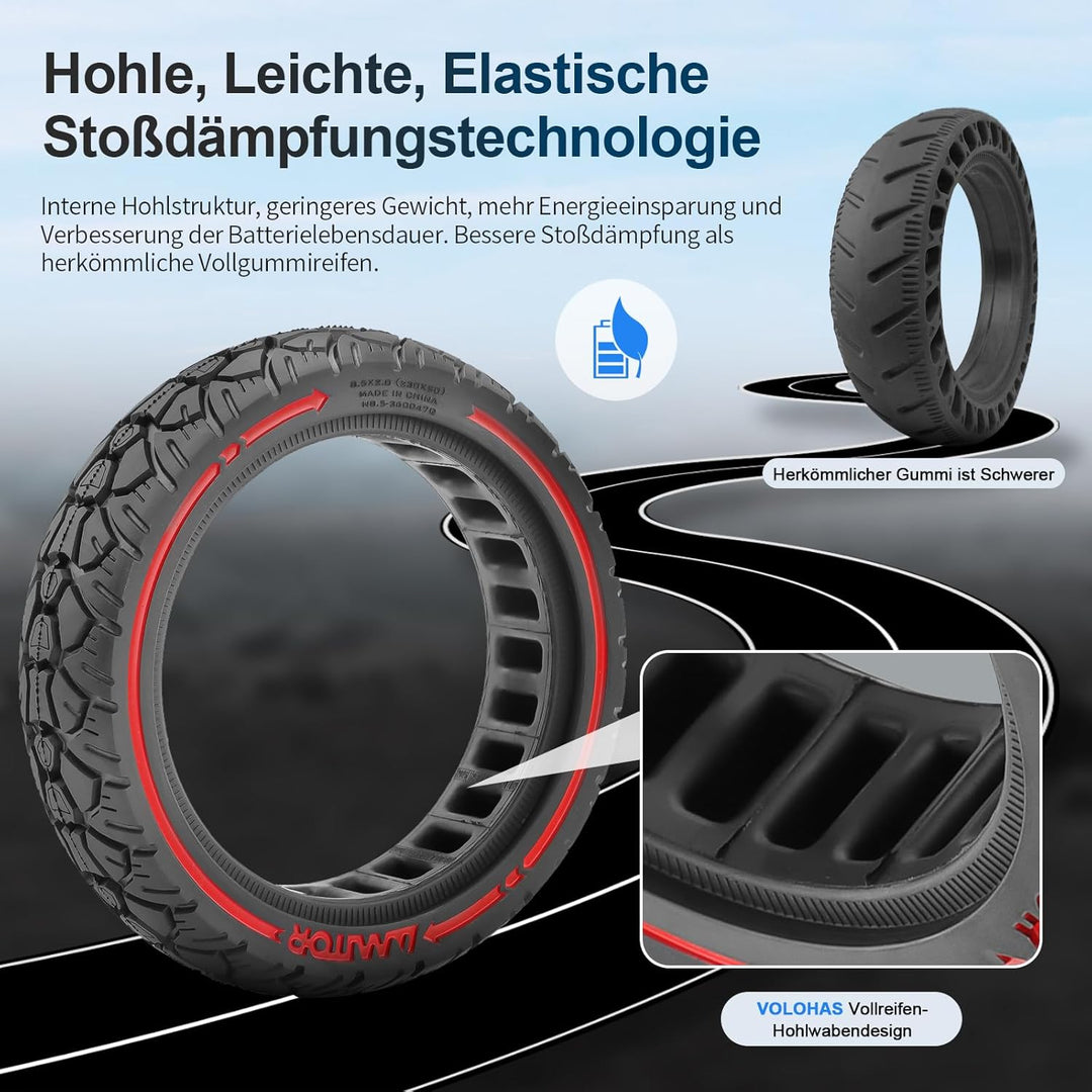 8,5×2,0(230×50) Vollgummireifen 8 2/1x2,0 Ersatzreifen 50/75-6,1 Reifen E Scooter Solide Reifen für