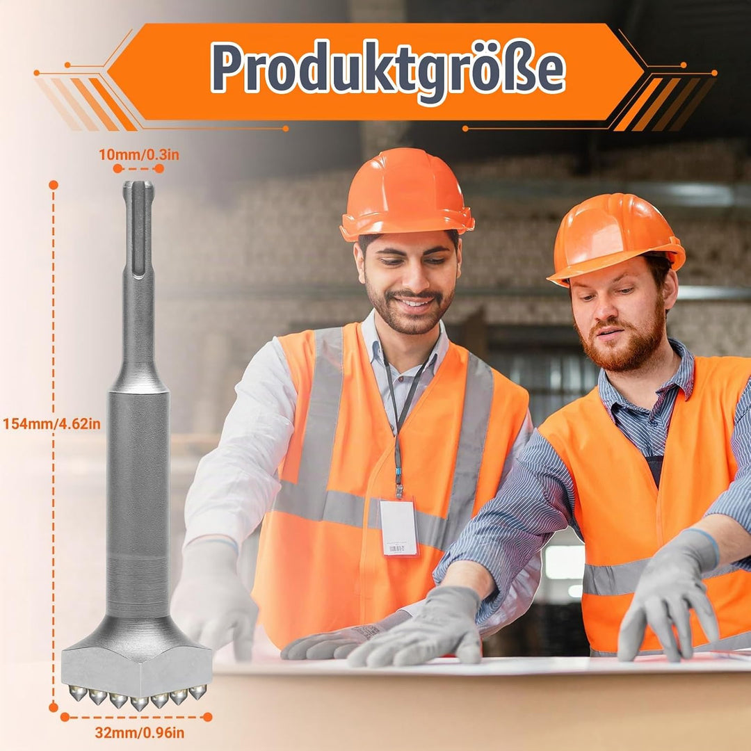 SDS Plus MeissEl, 40cr Elektrischer Blumen-Hammerbohrer StockmeissEl Mit Runder Griff 16 ZäHne Quadr