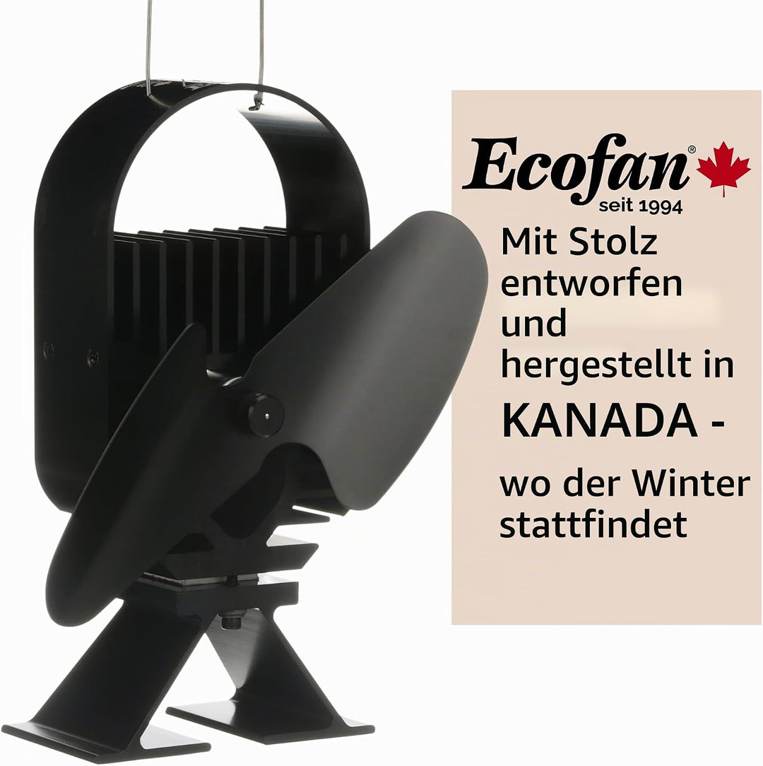 Ecofan Air Deco I, zeitgenössischen Stil, wärmebetriebener Holzofenventilator, 271 m³/h, 8203CAXBX,