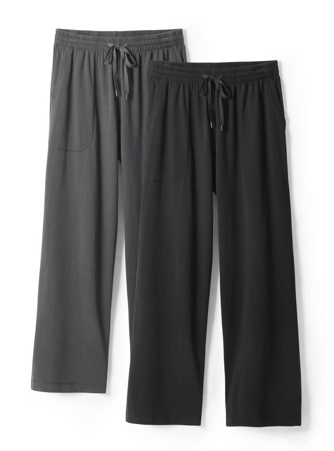 DAVID ARCHY Herren Schlafanzughose Lang &amp; Kurz mit Eingriff Pyjama Hose mit Taschen und Band Nachtwä