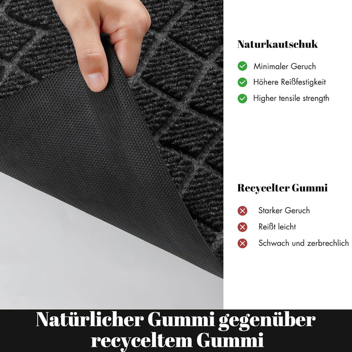 Yimobra Fussmatte Aussen, Waschbar Wetterfest, 120 x 81 cm, Robuste und Wasserabsorbierende, Schmutz